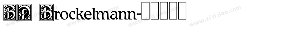 BD Brockelmann字体转换